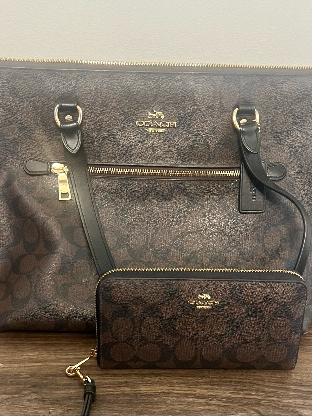Coach Tote and Zip Wallet